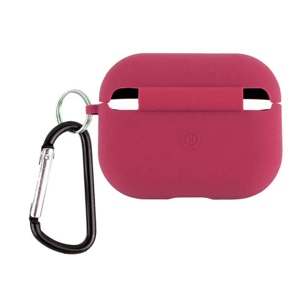 Чехол (накладка) Apple AirPods Pro 3, Silicone Classic Case, Plum, Бордовый - № 2 Чехол (накладка) Apple AirPods Pro 3, Silicone Classic Case, Plum, Бордовый - № 2