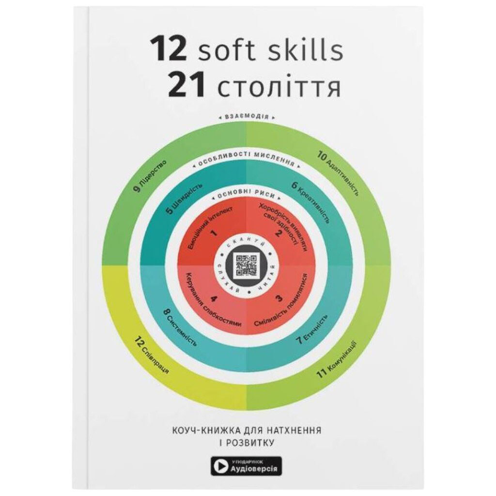 12 soft skills 21 века. Коуч-книга для вдохновения и развития. Сборник самари (мягкая обложка) + Аудиокнига - № 1 12 soft skills 21 века. Коуч-книга для вдохновения и развития. Сборник самари (мягкая обложка) + Аудиокнига - № 1