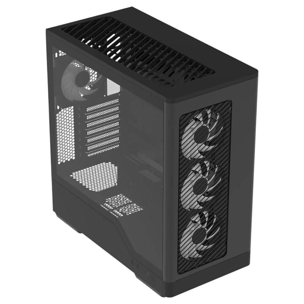 Корпус AeroCool D520A-BK-v1, Черный - № 3 Корпус AeroCool D520A-BK-v1, Черный - № 3