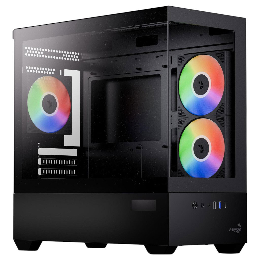 Корпус AeroCool P300D Digi-G-BK-v1, Чорний - № 1 Корпус AeroCool P300D Digi-G-BK-v1, Чорний - № 1