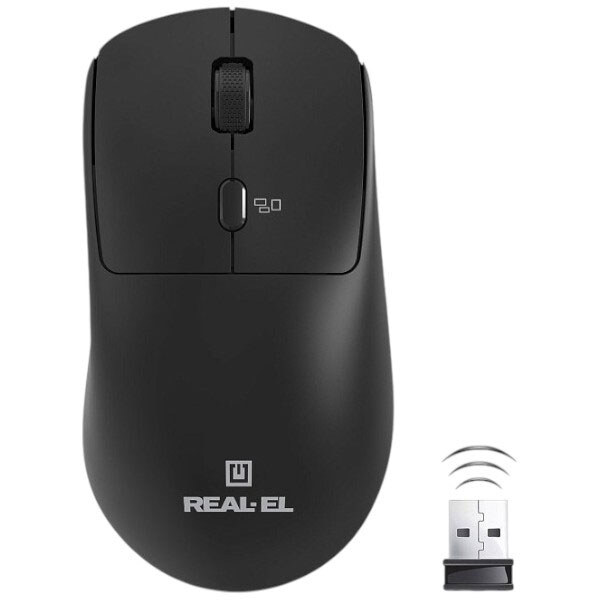 Мышь REAL-EL RM-317W, Черный - № 1 Мышь REAL-EL RM-317W, Черный - № 1