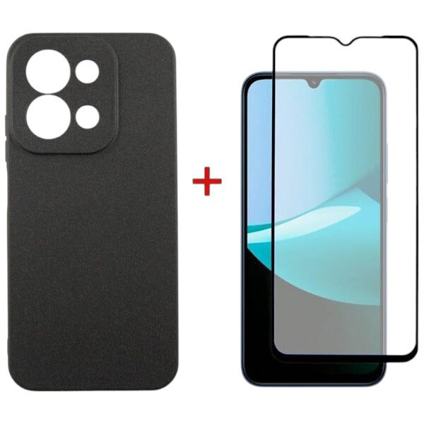 Чехол (накладка) Xiaomi Poco C85 / Redmi 15C, Dengos Carbon, Черный - № 1 Чехол (накладка) Xiaomi Poco C85 / Redmi 15C, Dengos Carbon, Черный - № 1