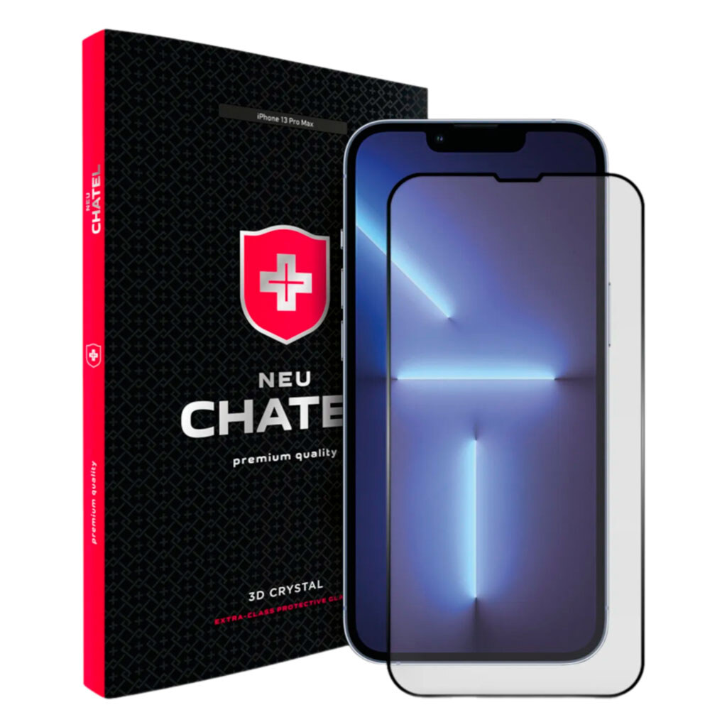 Захисне скло Apple iPhone 17, NEU Chatel Corning, Чорний - № 1 Захисне скло Apple iPhone 17, NEU Chatel Corning, Чорний - № 1