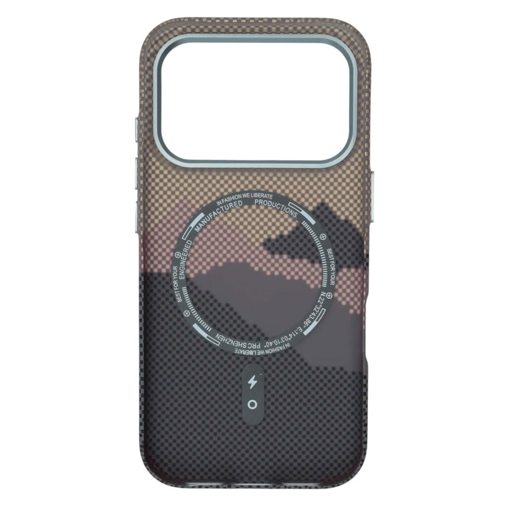 Чохол (накладка) Apple iPhone 17 Pro Max, D-Glory Ultra Slim, Silver Mountain, MagSafe, Срібний - № 2 Чохол (накладка) Apple iPhone 17 Pro Max, D-Glory Ultra Slim, Silver Mountain, MagSafe, Срібний - № 2