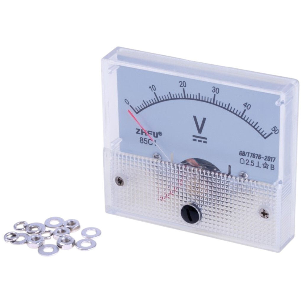 Аналоговый вольтметр 50VDC - № 1 Аналоговый вольтметр 50VDC - № 1
