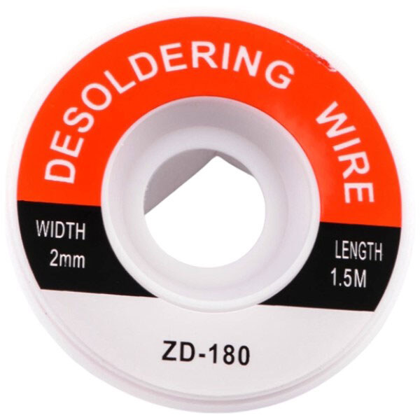 Впитывающая лента для очистки от припоя ZD-180, 2.0 мм. - № 1 Впитывающая лента для очистки от припоя ZD-180, 2.0 мм. - № 1