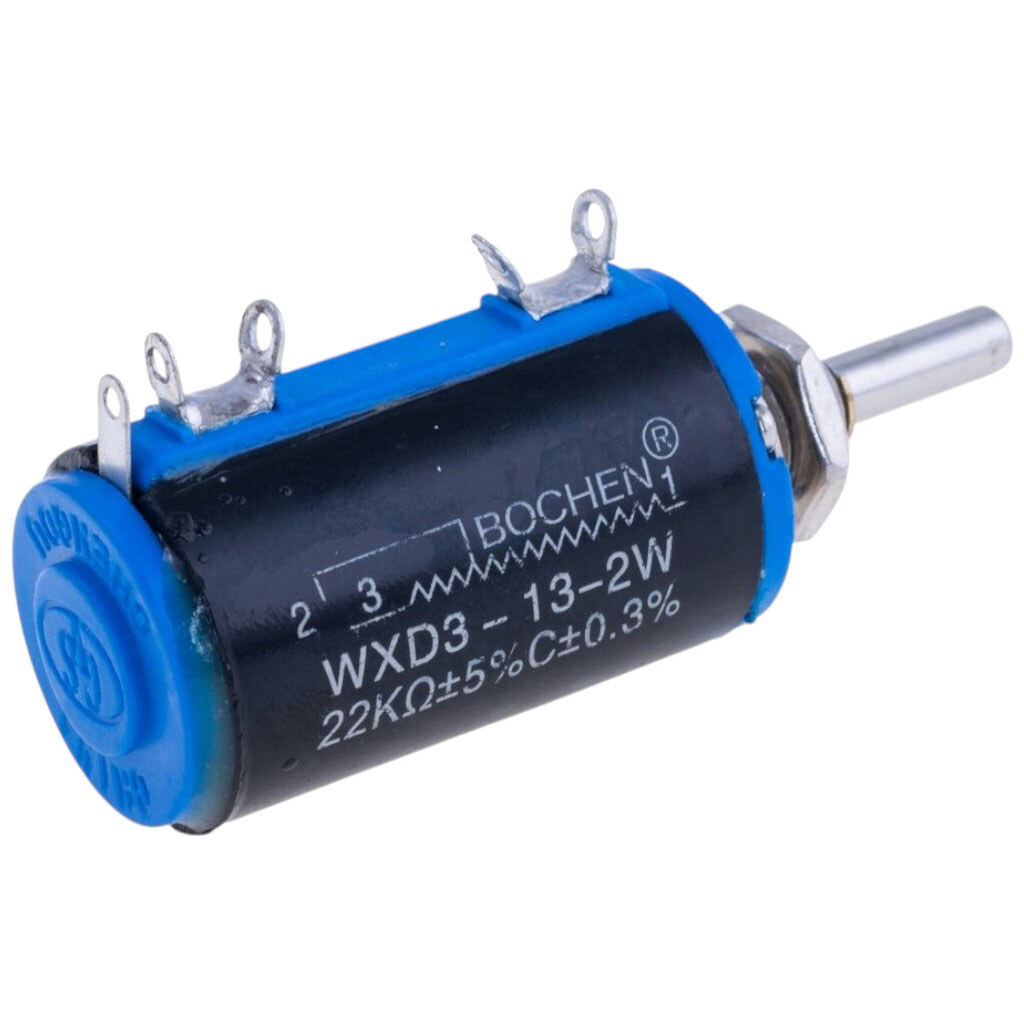 Многооборотный потенциометр проводной 22 kOhm, WXD3-13-2W-22K Ohm - № 1 Многооборотный потенциометр проводной 22 kOhm, WXD3-13-2W-22K Ohm - № 1