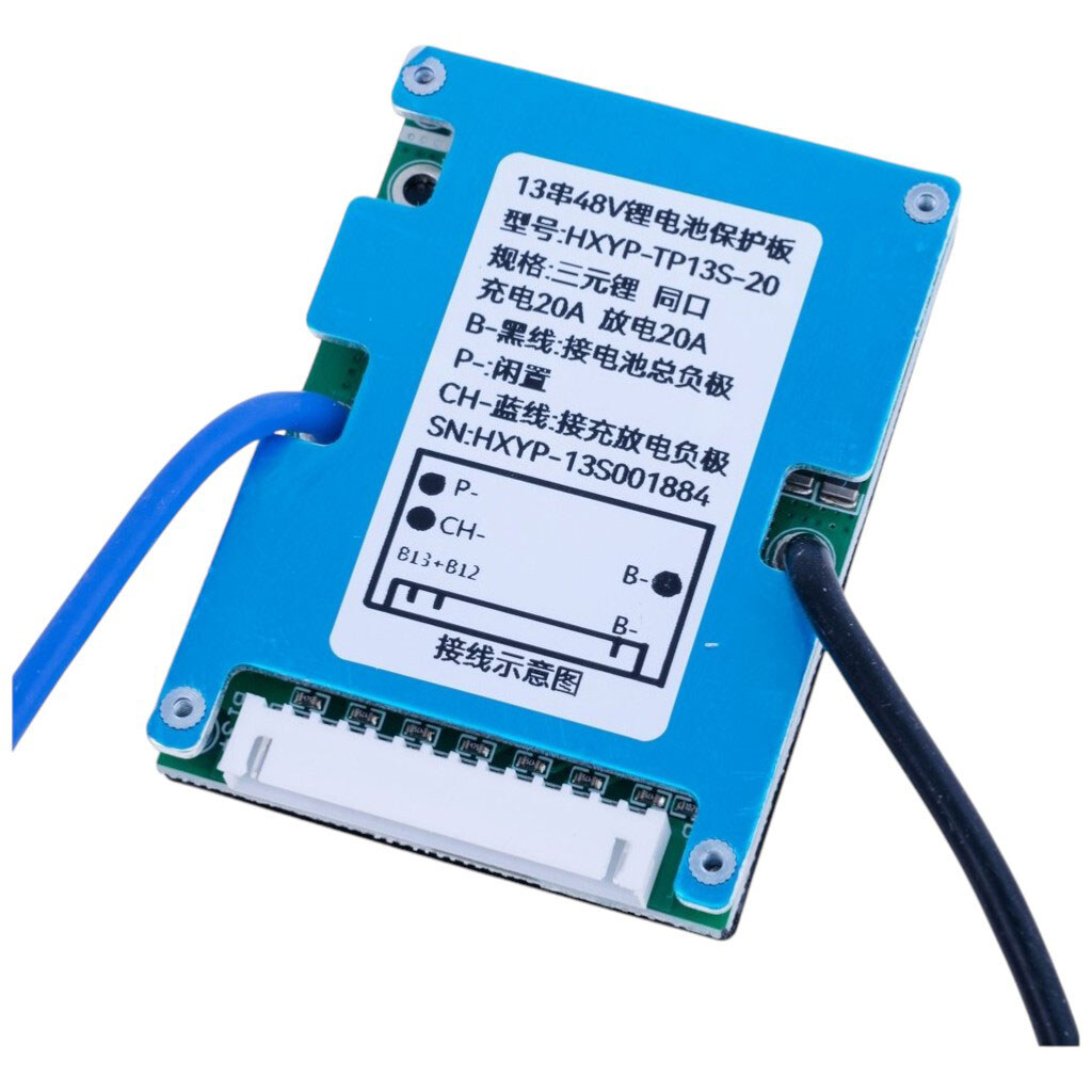 Плата захисту заряду для літієвих акумуляторів BMS 13S 20A - № 2 Плата захисту заряду для літієвих акумуляторів BMS 13S 20A - № 2