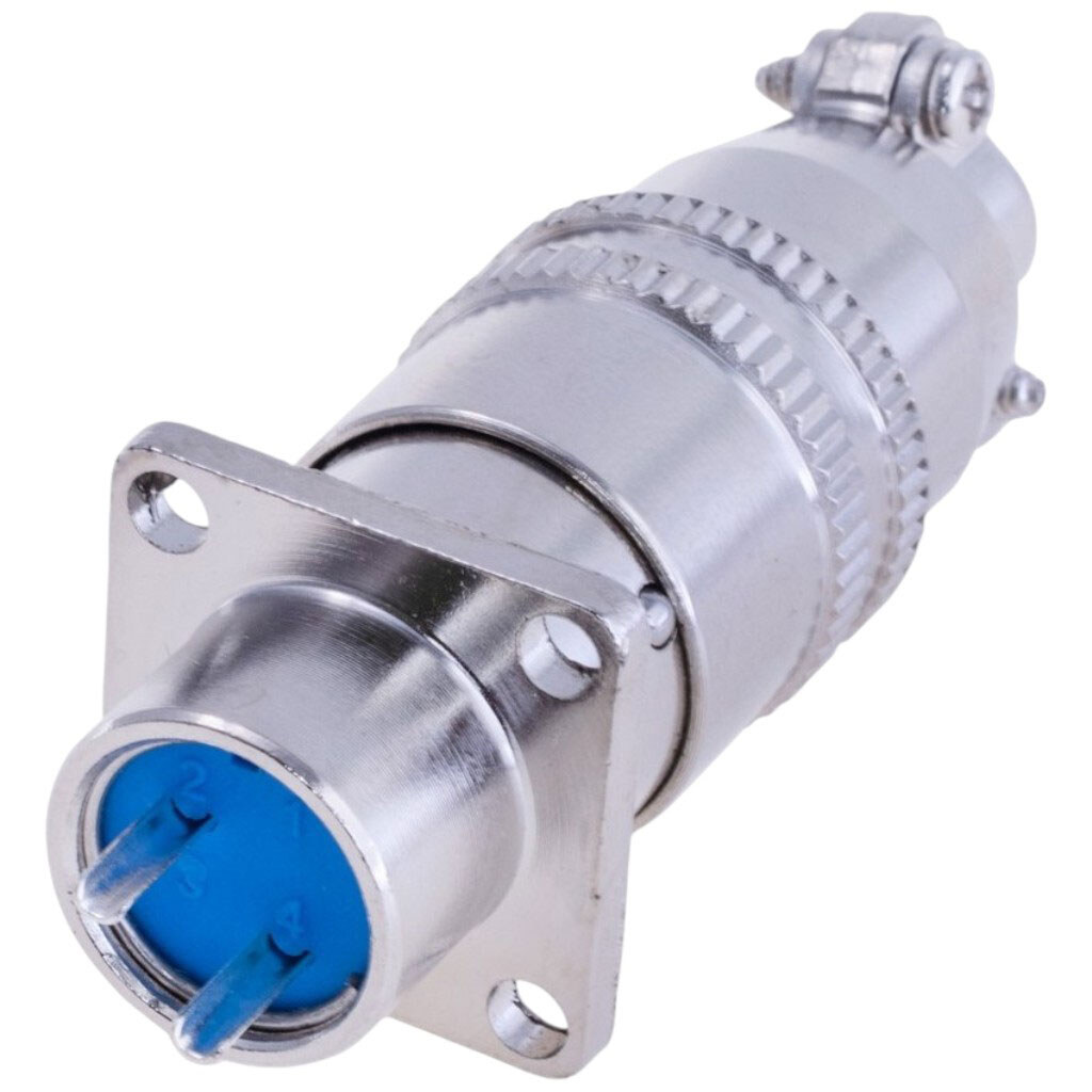 Роз'єм XS12-2P авіаційний штепсельний, вилка на провід + гніздо на корпус - № 1 Роз'єм XS12-2P авіаційний штепсельний, вилка на провід + гніздо на корпус - № 1