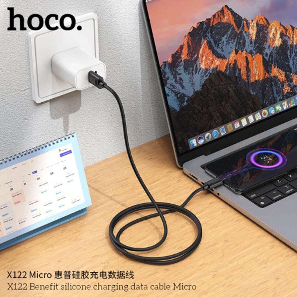 USB кабель Hoco X122, MicroUSB, 1.0 м., Черный - № 5 USB кабель Hoco X122, MicroUSB, 1.0 м., Черный - № 5