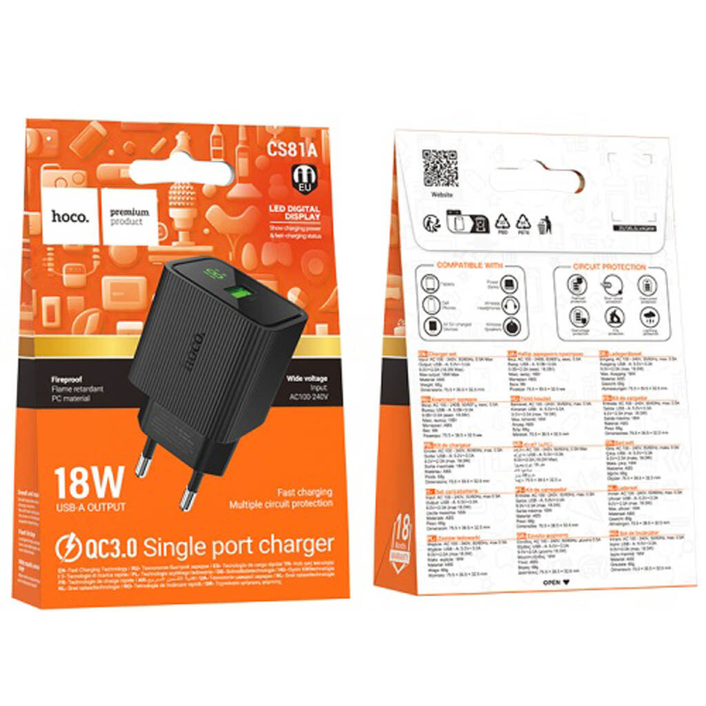 МЗП Hoco CS81A, Чорний - № 8 МЗП Hoco CS81A, Чорний - № 8