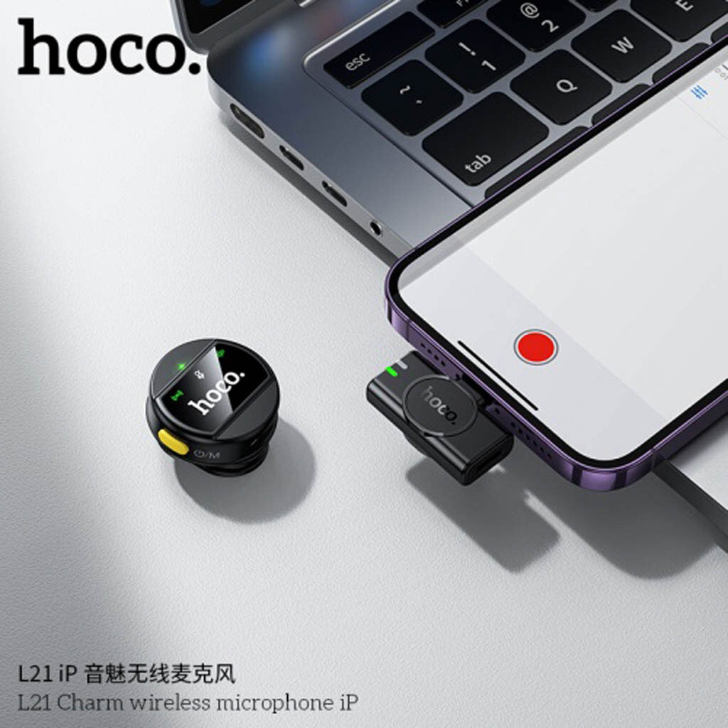 Микрофон петличный Hoco L21, Черный - № 6 Микрофон петличный Hoco L21, Черный - № 6