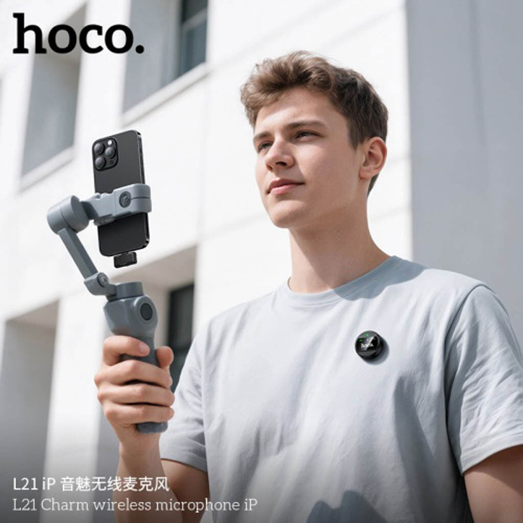 Микрофон петличный Hoco L21, Черный - № 7 Микрофон петличный Hoco L21, Черный - № 7
