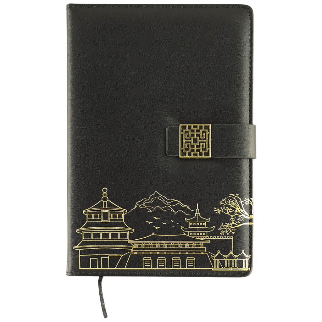 Блокнот А5 на застібці з золотистим тисненням - № 1 Блокнот А5 на застібці з золотистим тисненням - № 1