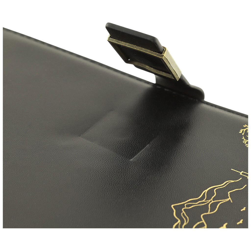 Блокнот А5 на застібці з золотистим тисненням - № 3 Блокнот А5 на застібці з золотистим тисненням - № 3