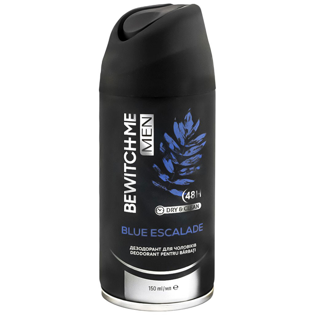 Дезодорант чоловічий Bewitch Me Blue Escalade, аерозоль 150 мл - № 1 Дезодорант чоловічий Bewitch Me Blue Escalade, аерозоль 150 мл - № 1