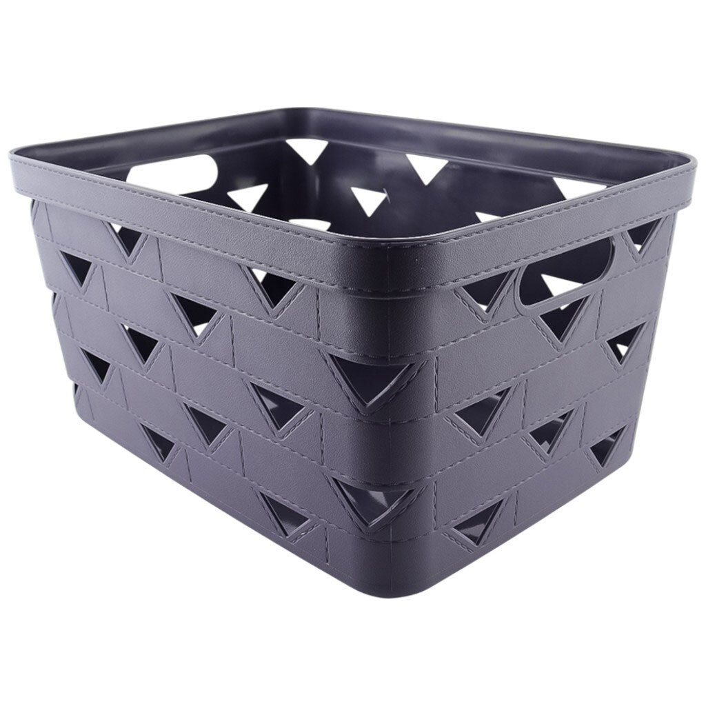 Кошик для зберігання дрібниць пластиковий прямокутний без кришки - № 2 Кошик для зберігання дрібниць пластиковий прямокутний без кришки - № 2