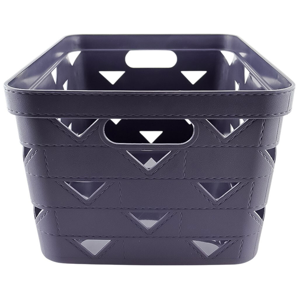 Кошик для зберігання дрібниць пластиковий прямокутний без кришки - № 3 Кошик для зберігання дрібниць пластиковий прямокутний без кришки - № 3