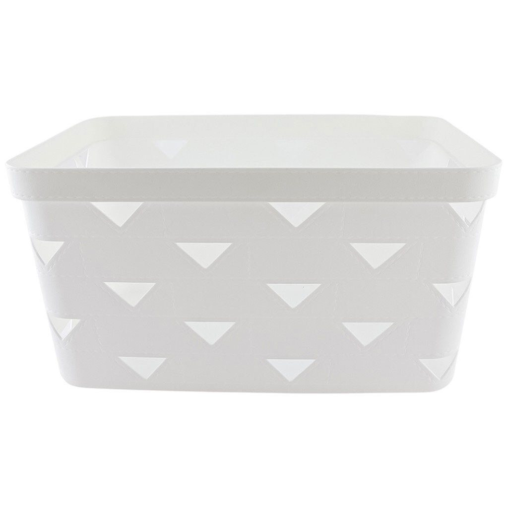 Кошик для зберігання дрібниць пластиковий прямокутний без кришки - № 4 Кошик для зберігання дрібниць пластиковий прямокутний без кришки - № 4