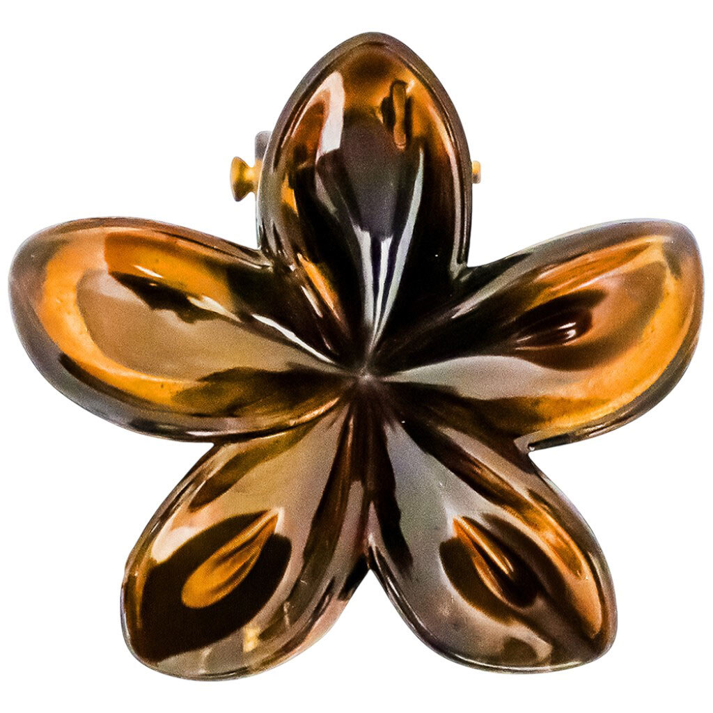 Краб для волосся пластиковий фігурний "Квітка", в асортименті - № 2 Краб для волосся пластиковий фігурний "Квітка", в асортименті - № 2