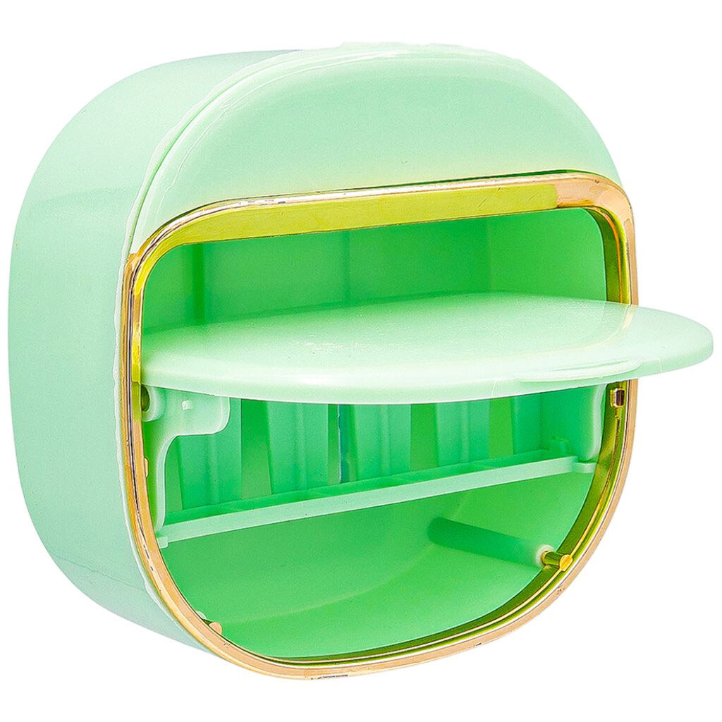 Мыльница настенная пластиковая самоклеящаяся закрытая - № 5 Мыльница настенная пластиковая самоклеящаяся закрытая - № 5