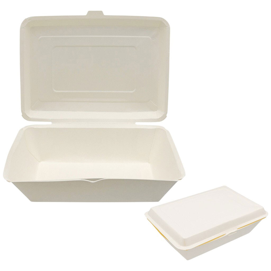 Набор ланч-боксов одноразовых бумажных, 16,5х11,5х4,5 см, 10 шт. - № 3 Набор ланч-боксов одноразовых бумажных, 16,5х11,5х4,5 см, 10 шт. - № 3