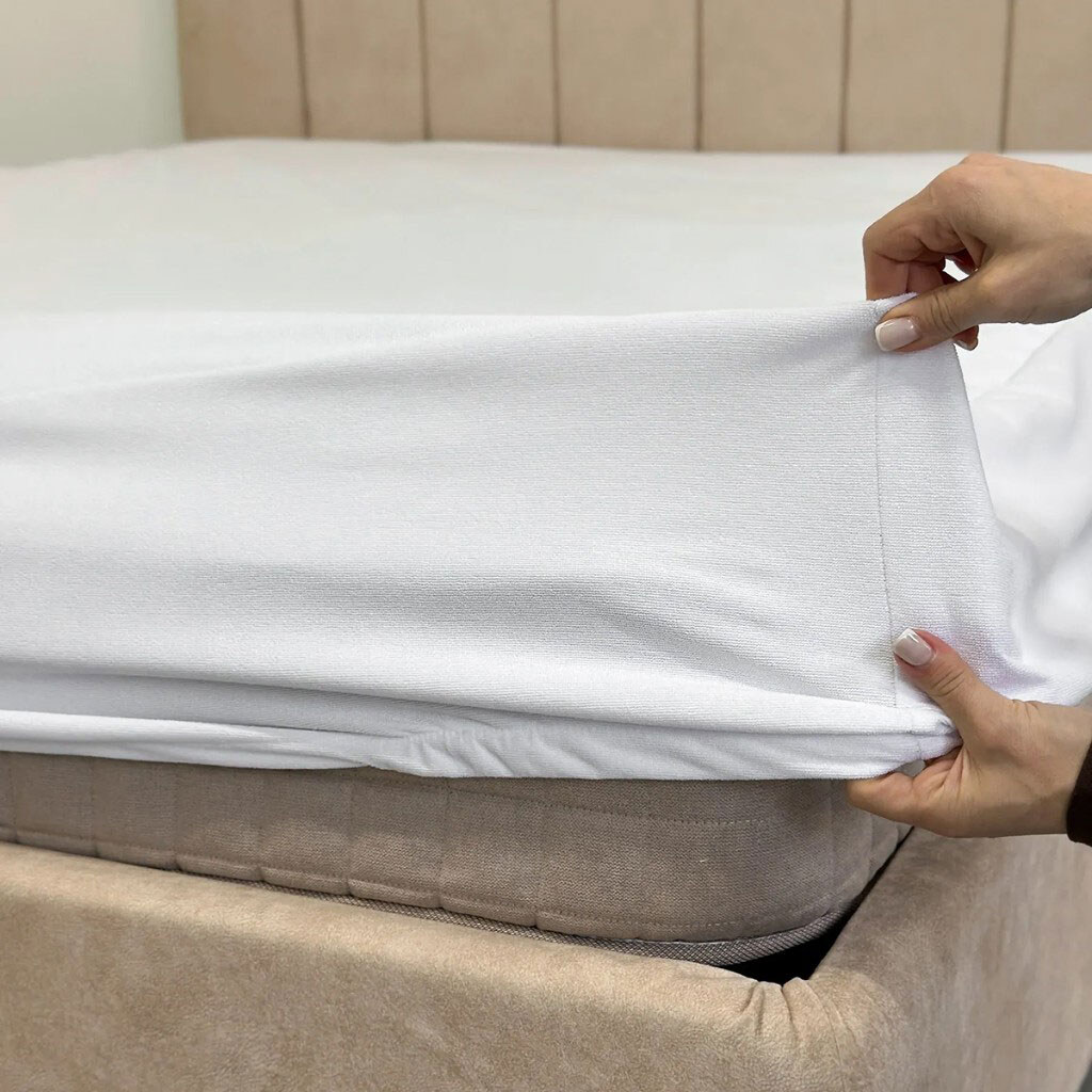 Наматрацник водонепроникний на резинці ARCLOUD білий, 180х200 см - № 6 Наматрацник водонепроникний на резинці ARCLOUD білий, 180х200 см - № 6