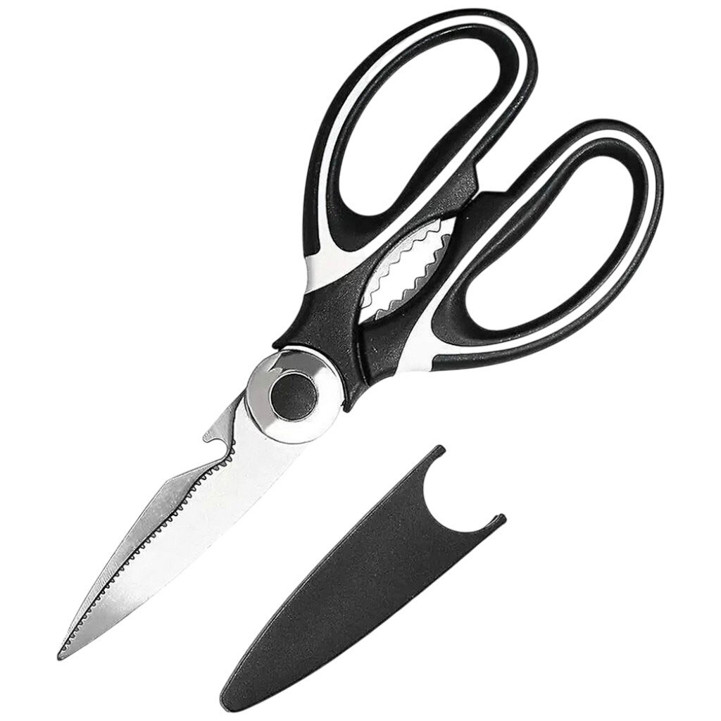 Ножницы кухонные усиленные с чехлом на блистере - № 2 Ножницы кухонные усиленные с чехлом на блистере - № 2