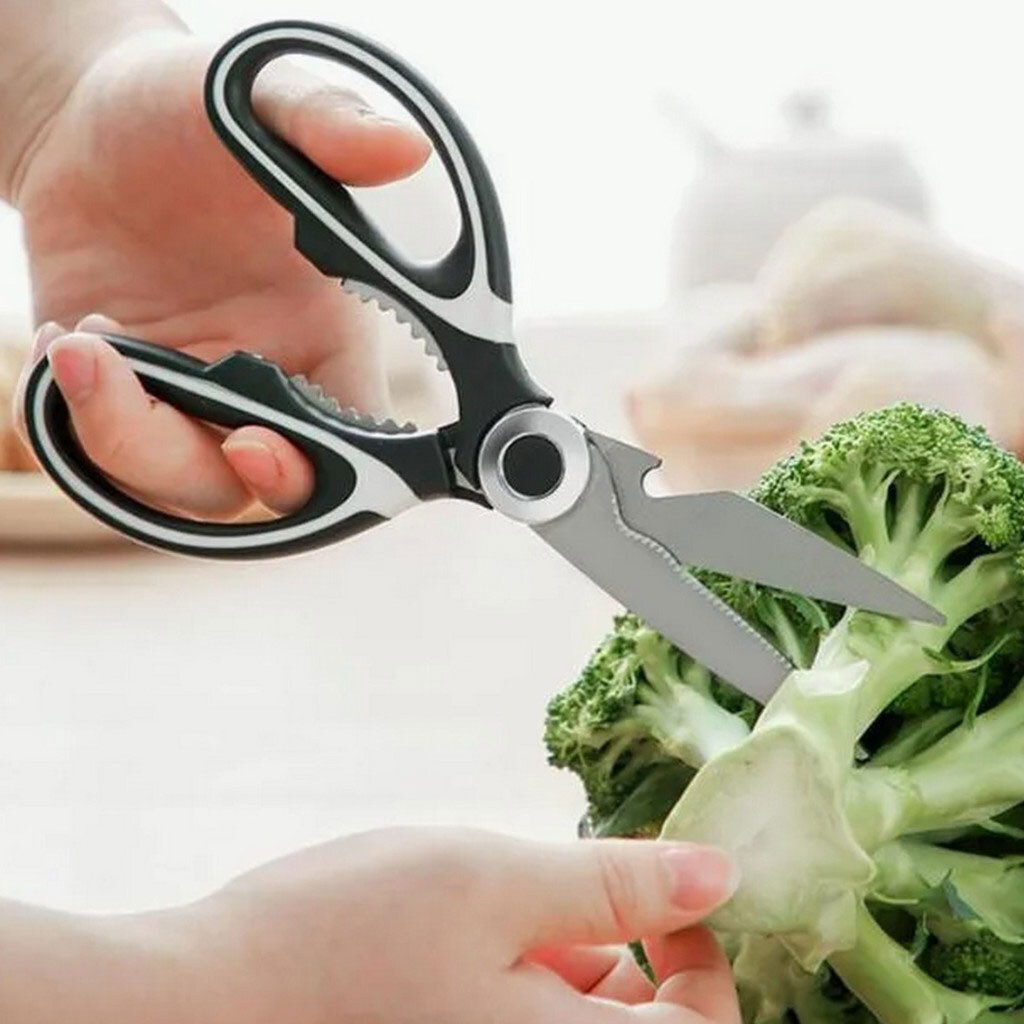 Ножницы кухонные усиленные с чехлом на блистере - № 7 Ножницы кухонные усиленные с чехлом на блистере - № 7