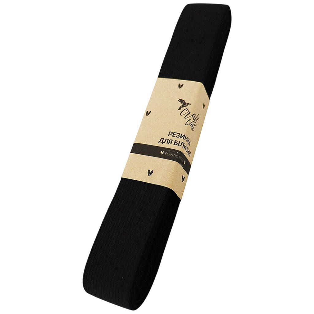 Резинка для білизни Craft time чорна, 3 см х 5 м - № 1 Резинка для білизни Craft time чорна, 3 см х 5 м - № 1