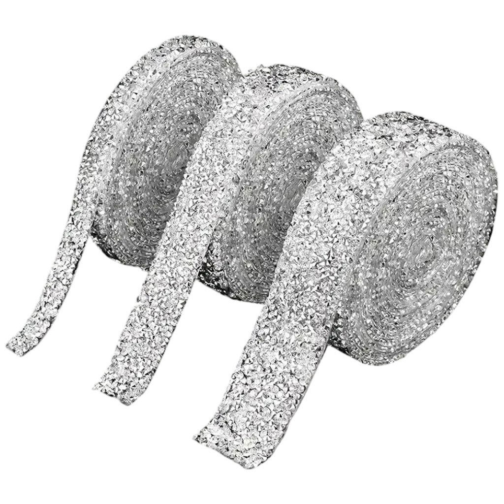 Стрічка декоративна клейка для подарунків з блискітками, 150 см - № 2 Стрічка декоративна клейка для подарунків з блискітками, 150 см - № 2