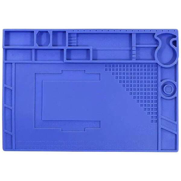 Коврик для пайки силиконовый термостойкий с ячейками V41, 200 x 280 мм. - № 1 Коврик для пайки силиконовый термостойкий с ячейками V41, 200 x 280 мм. - № 1