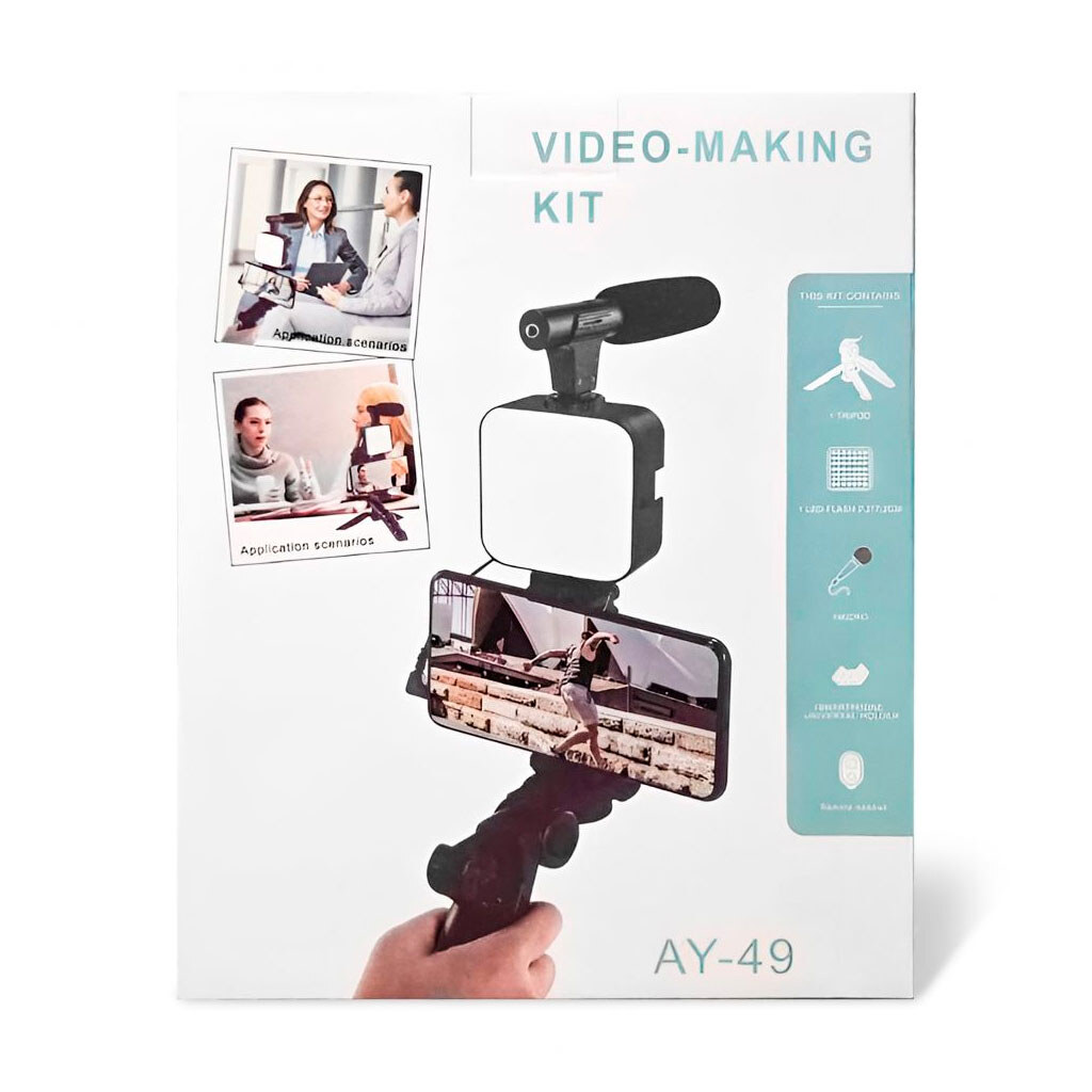 Відеосвітло AY-49, Чорний - № 6 Відеосвітло AY-49, Чорний - № 6