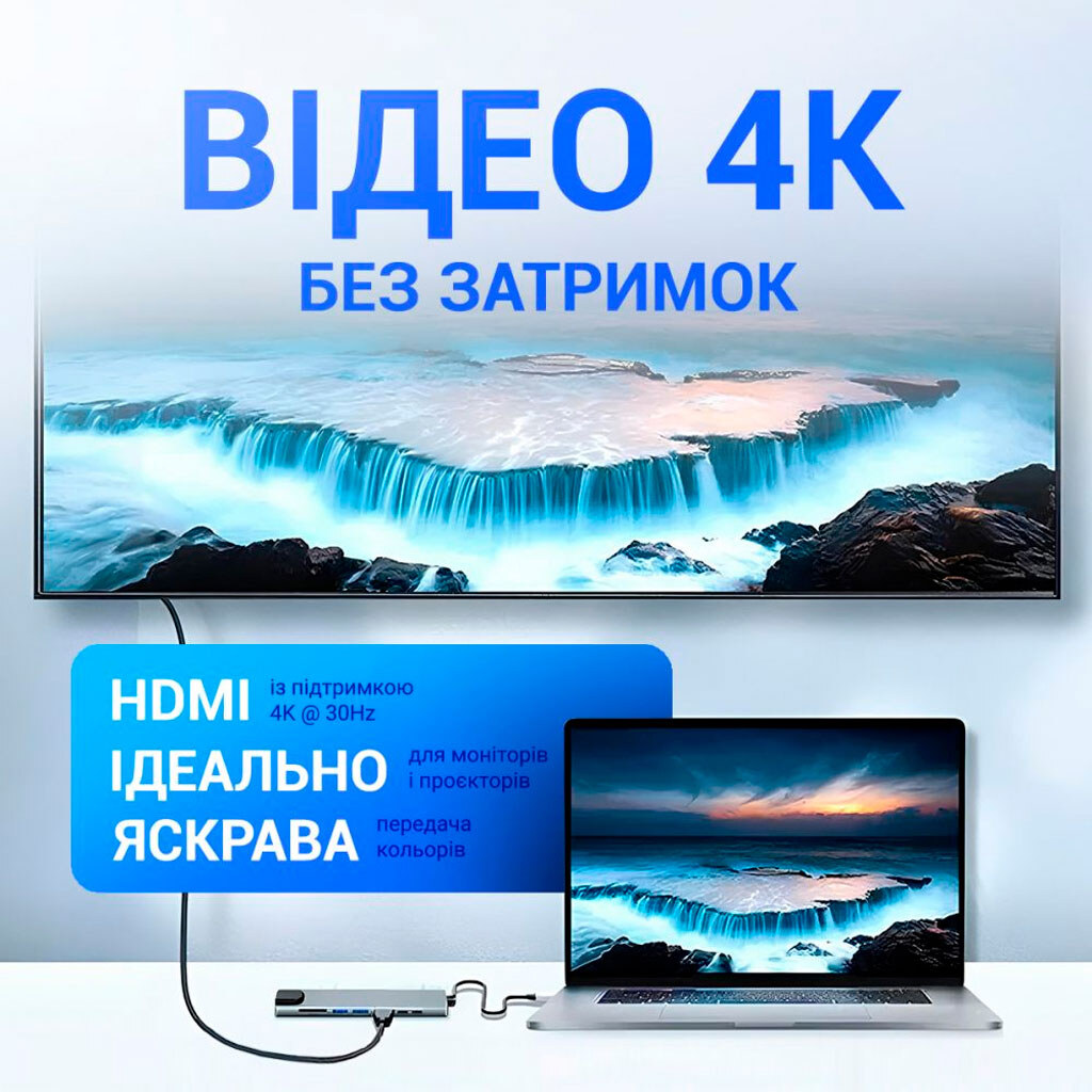 USB Hub Walker WHUB-63, Серый - № 6 USB Hub Walker WHUB-63, Серый - № 6