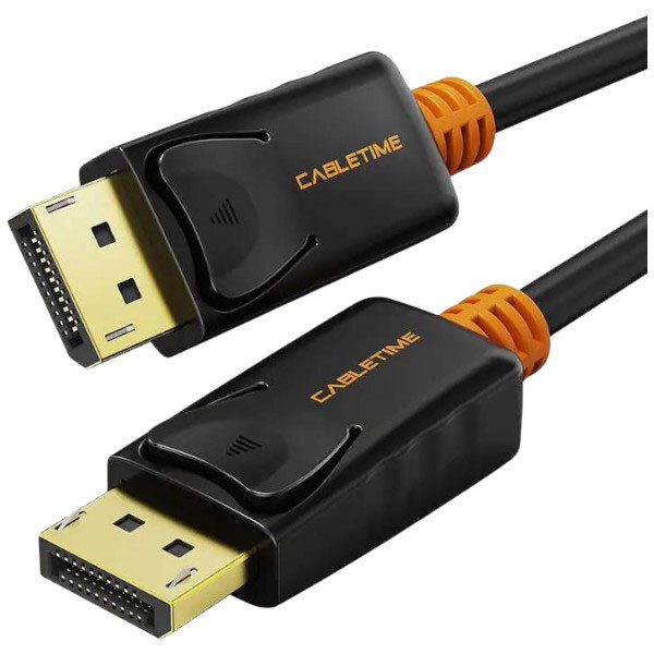 Кабель Cabletime CD21K, DisplayPort, 1.8 м., Чорний - № 1 Кабель Cabletime CD21K, DisplayPort, 1.8 м., Чорний - № 1