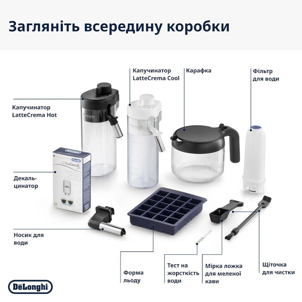 Кавоварка Delonghi ECAM 450.55 G, Чорний - № 11 Кавоварка Delonghi ECAM 450.55 G, Чорний - № 11