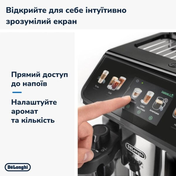 Кавоварка Delonghi ECAM 450.65.G, Чорний - № 12 Кавоварка Delonghi ECAM 450.65.G, Чорний - № 12