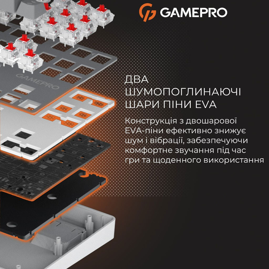 Клавиатура GamePro Genesis Metallic MK110G Outemu, Серый - № 10 Клавиатура GamePro Genesis Metallic MK110G Outemu, Серый - № 10