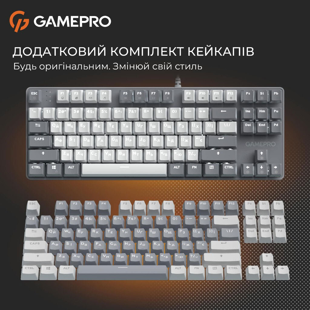 Клавиатура GamePro Genesis Metallic MK110G Outemu, Серый - № 15 Клавиатура GamePro Genesis Metallic MK110G Outemu, Серый - № 15