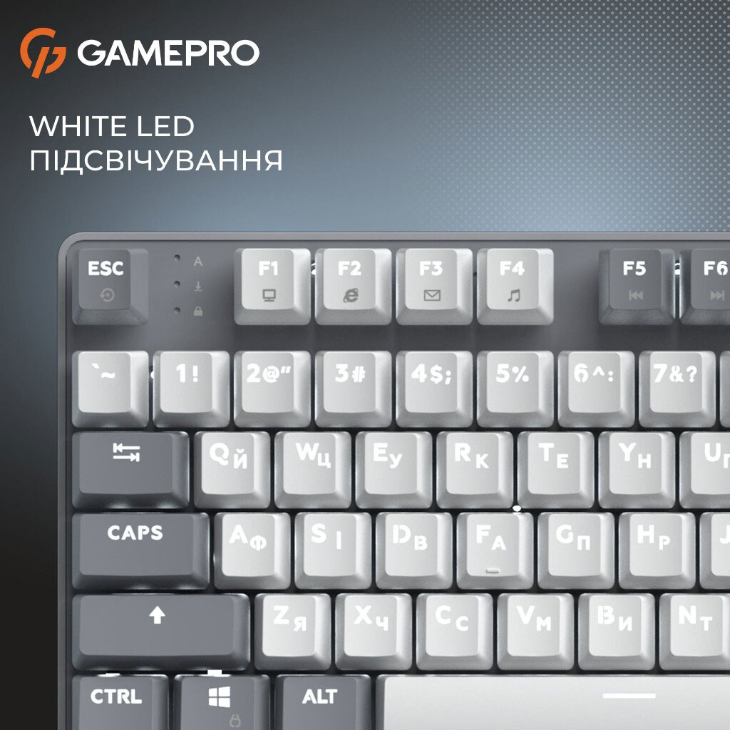 Клавиатура GamePro Genesis Metallic MK110G Outemu, Серый - № 17 Клавиатура GamePro Genesis Metallic MK110G Outemu, Серый - № 17