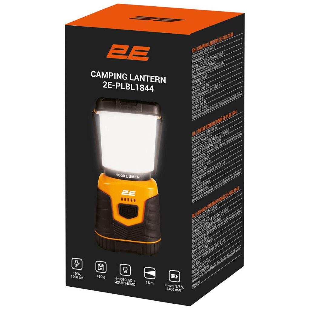 Фонарь 2E-PLBL1844, Черный - № 5 Фонарь 2E-PLBL1844, Черный - № 5