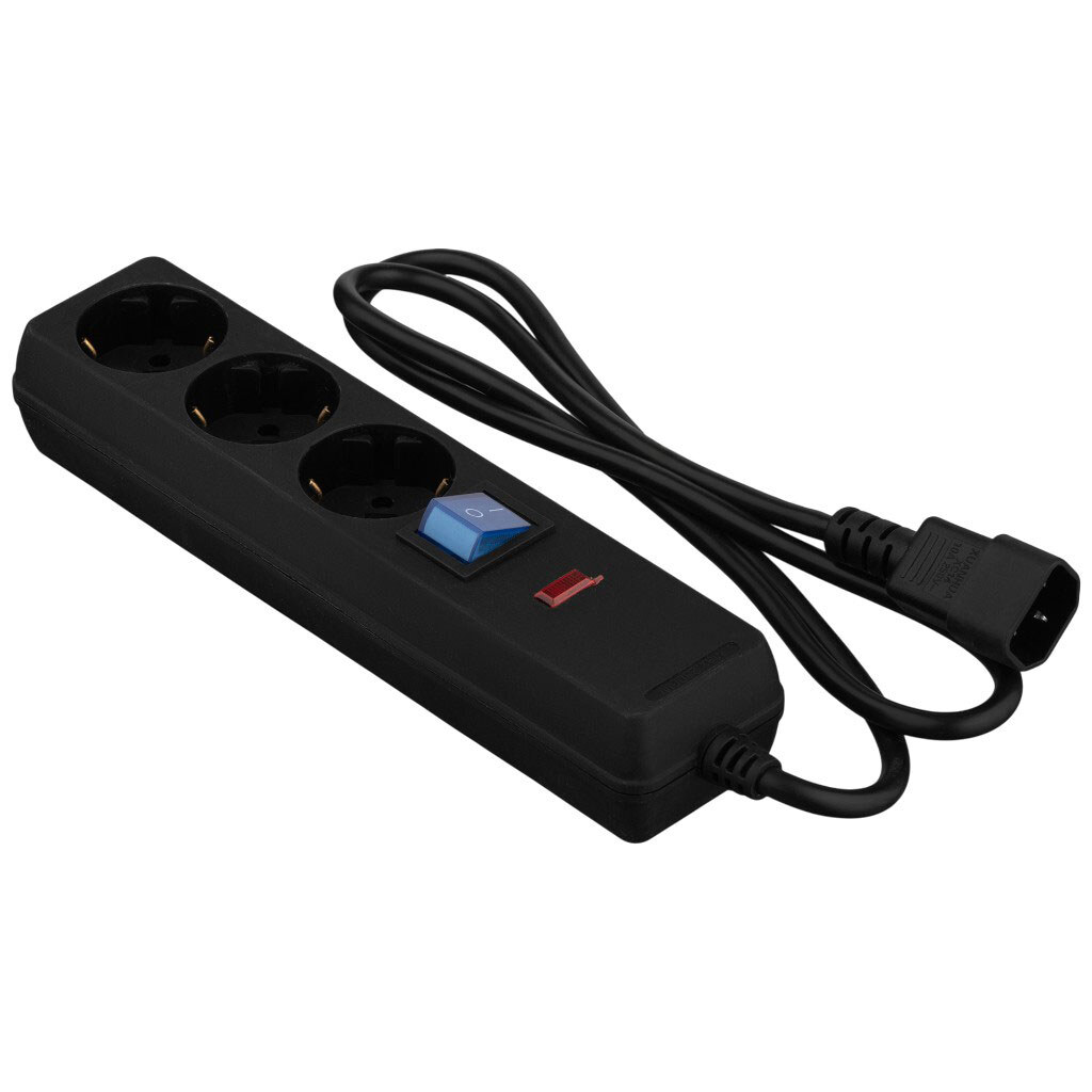 Сетевой фильтр 2E-U03C14M1BK, Черный - № 1 Сетевой фильтр 2E-U03C14M1BK, Черный - № 1