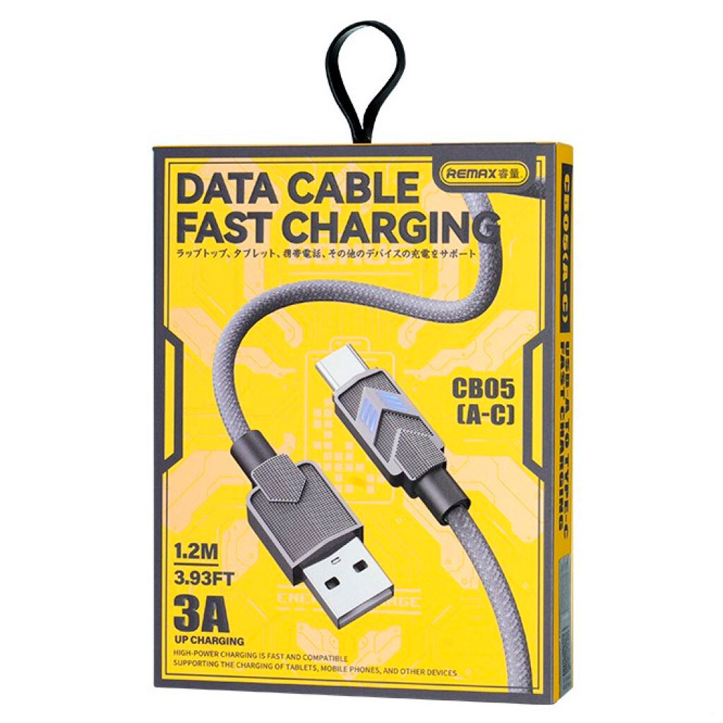 USB кабель Remax CB05 Bumblebee, Type-C, 1.2 м., Черный - № 2 USB кабель Remax CB05 Bumblebee, Type-C, 1.2 м., Черный - № 2