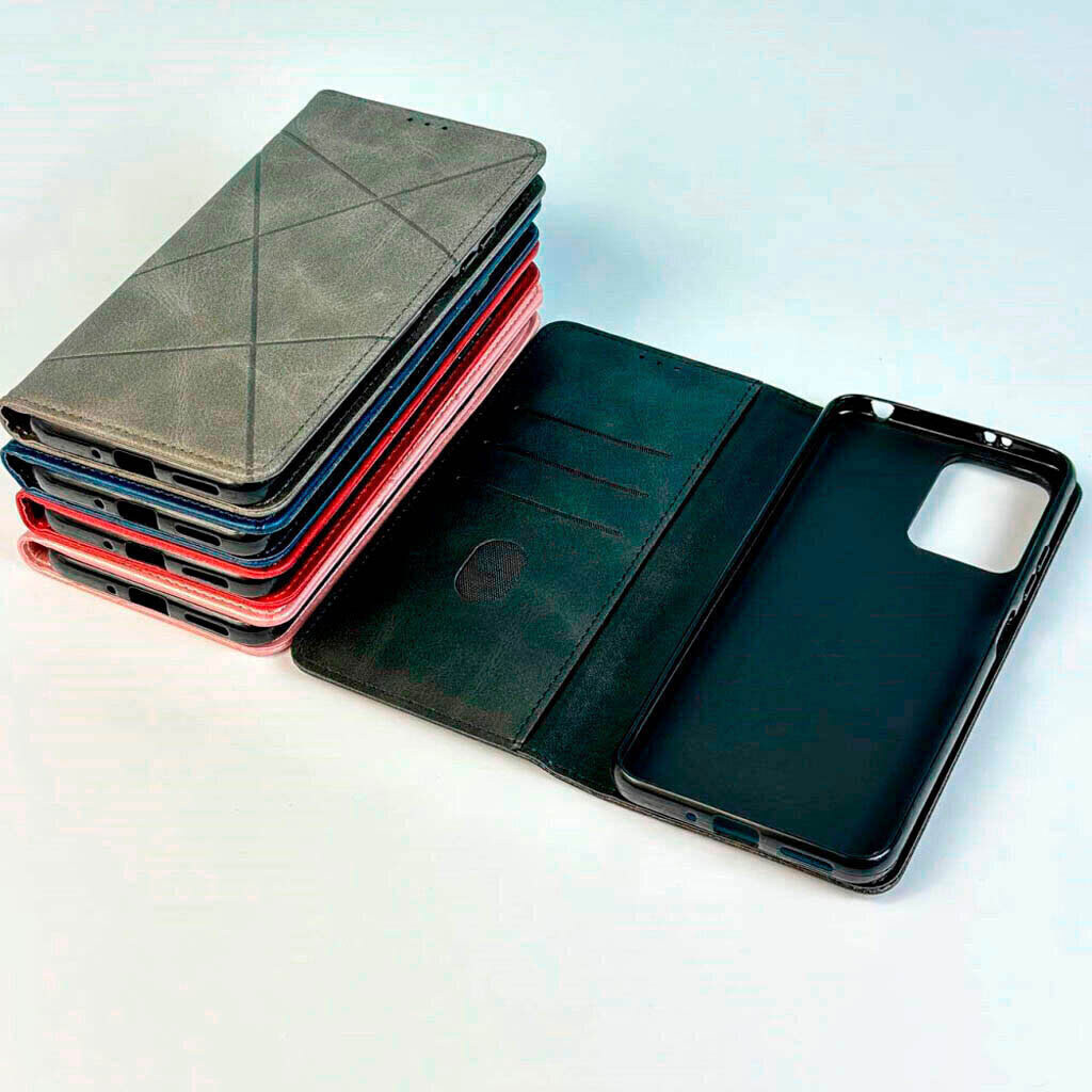 Чехол (книжка) Xiaomi Poco C85 / Redmi 15C, Business Leather, Серый - № 3 Чехол (книжка) Xiaomi Poco C85 / Redmi 15C, Business Leather, Серый - № 3