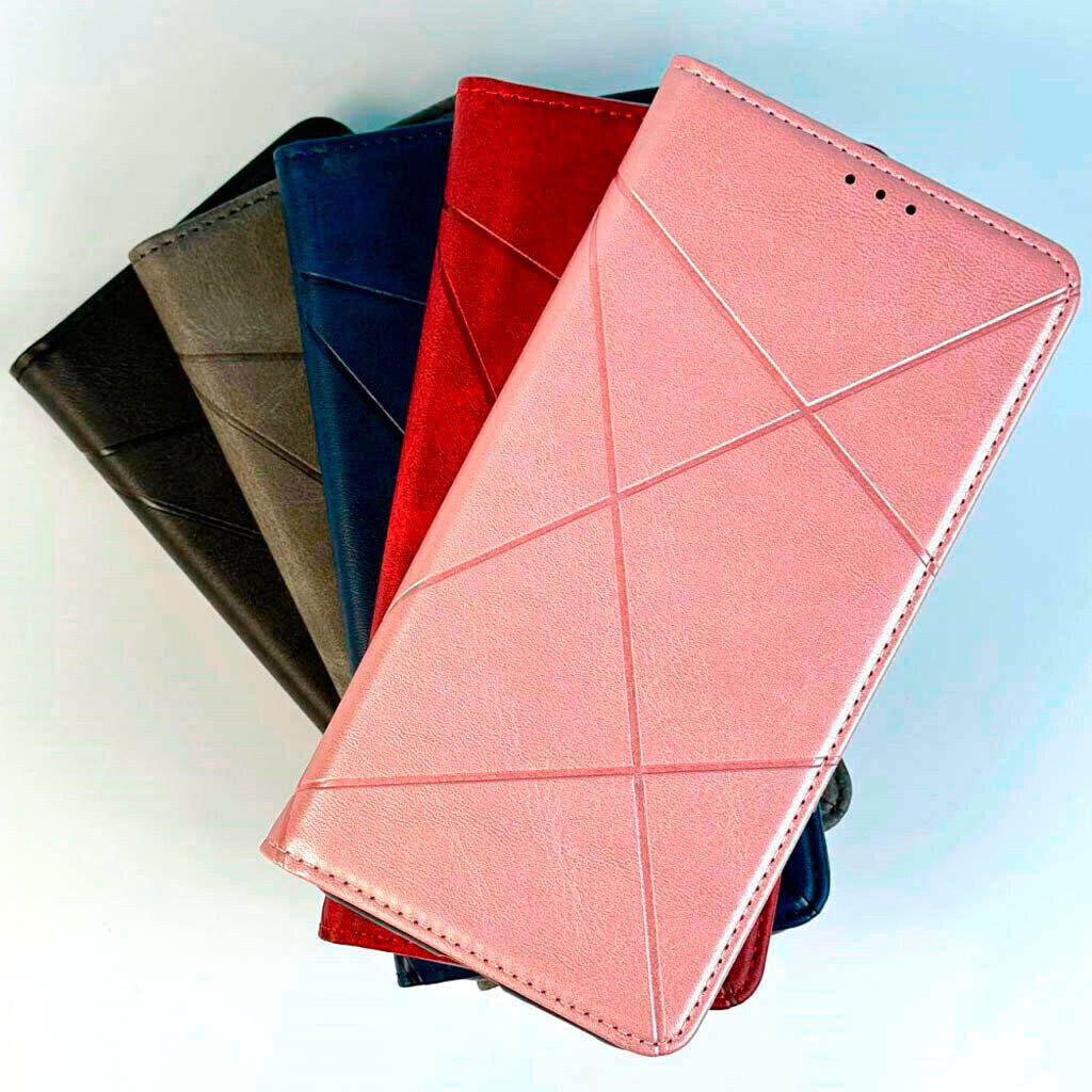 Чехол (книжка) Xiaomi Poco C85 / Redmi 15C, Business Leather, Серый - № 6 Чехол (книжка) Xiaomi Poco C85 / Redmi 15C, Business Leather, Серый - № 6