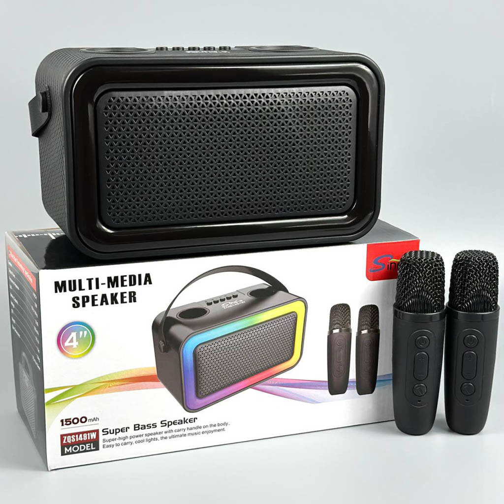 Портативная колонка Sing-e ZQS1491W Mini, Черный - № 11 Портативная колонка Sing-e ZQS1491W Mini, Черный - № 11