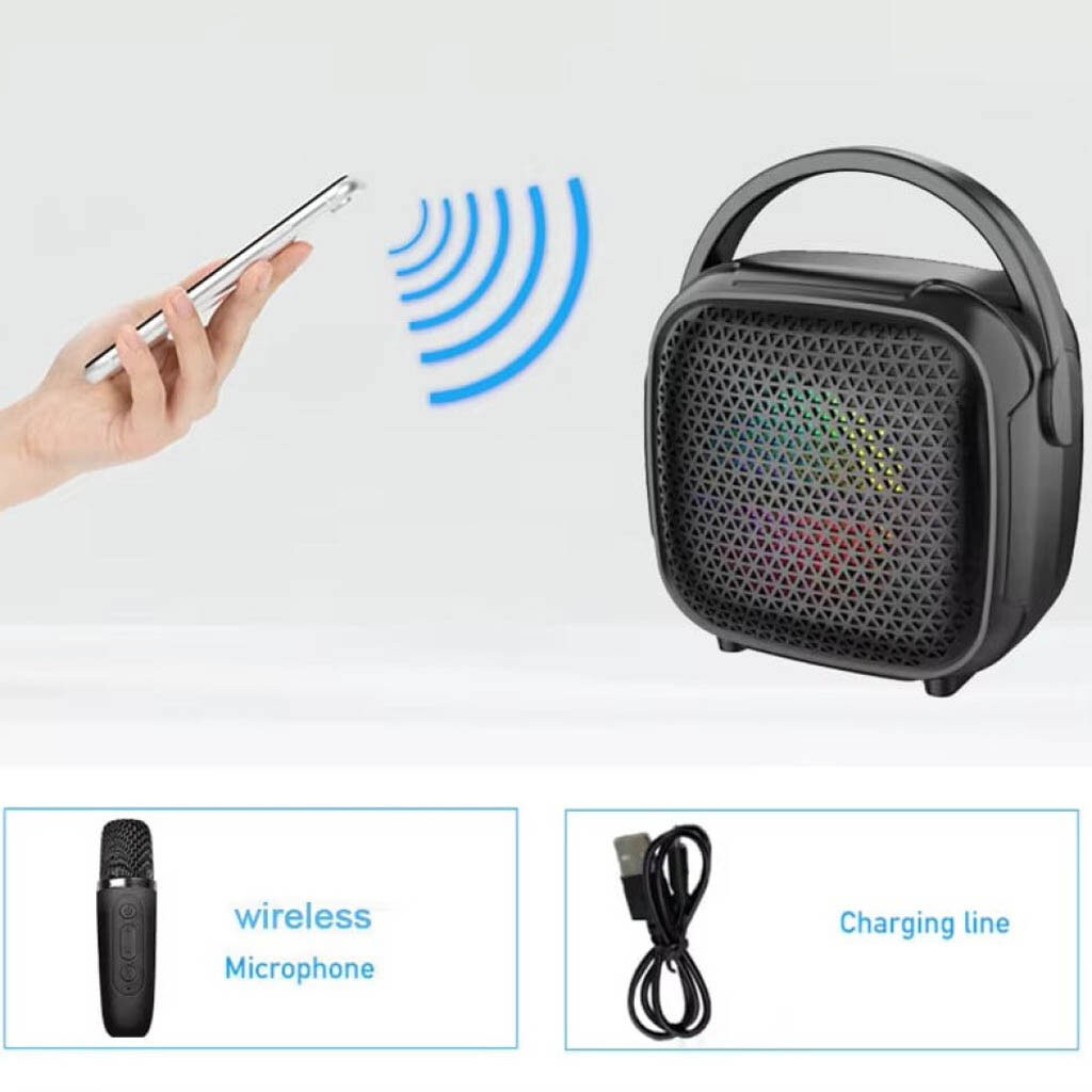 Портативная колонка Sing-e ZQS-W3101 Mini, Черный - № 5 Портативная колонка Sing-e ZQS-W3101 Mini, Черный - № 5