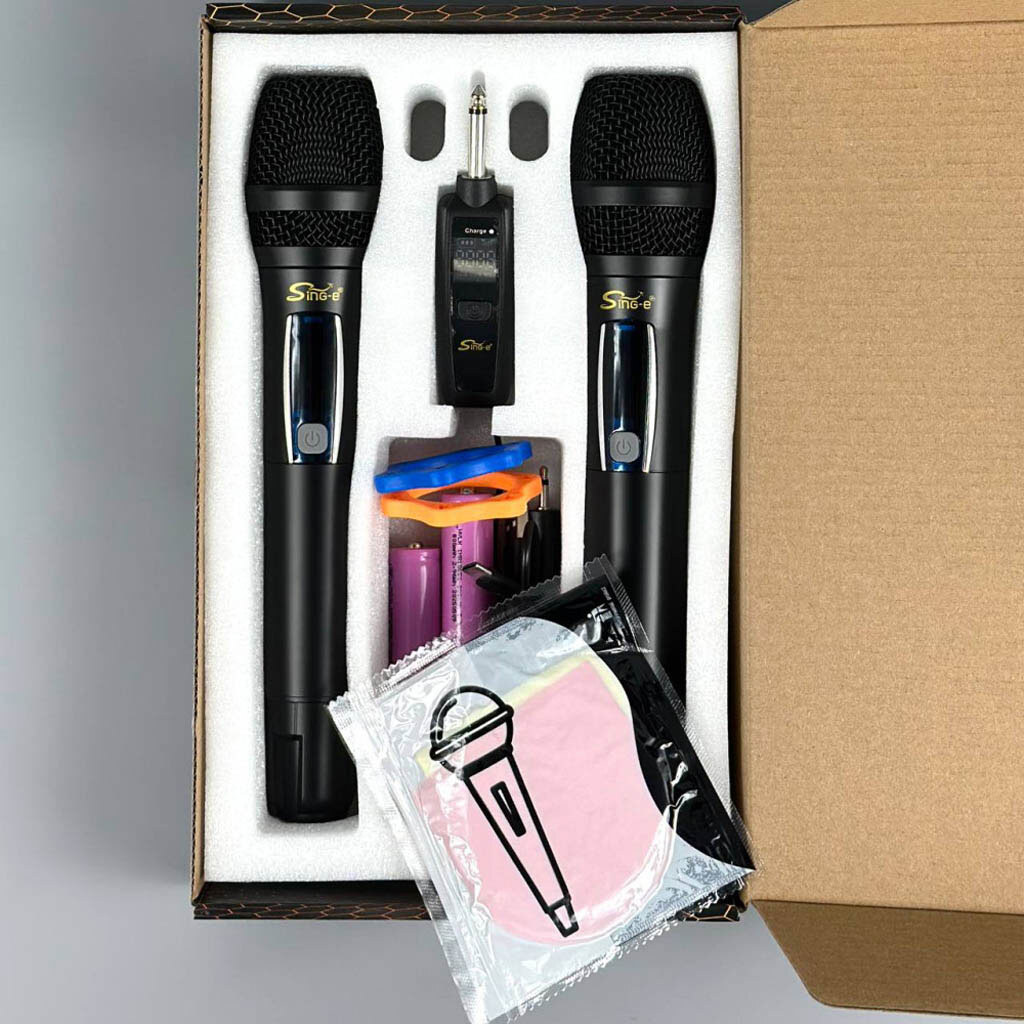 Караоке микрофон Sing-e ZQS-2M503 UHF, Черный - № 9 Караоке микрофон Sing-e ZQS-2M503 UHF, Черный - № 9