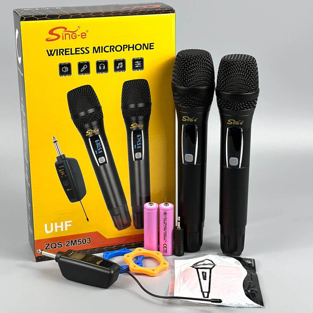 Караоке микрофон Sing-e ZQS-2M503 UHF, Черный - № 10 Караоке микрофон Sing-e ZQS-2M503 UHF, Черный - № 10