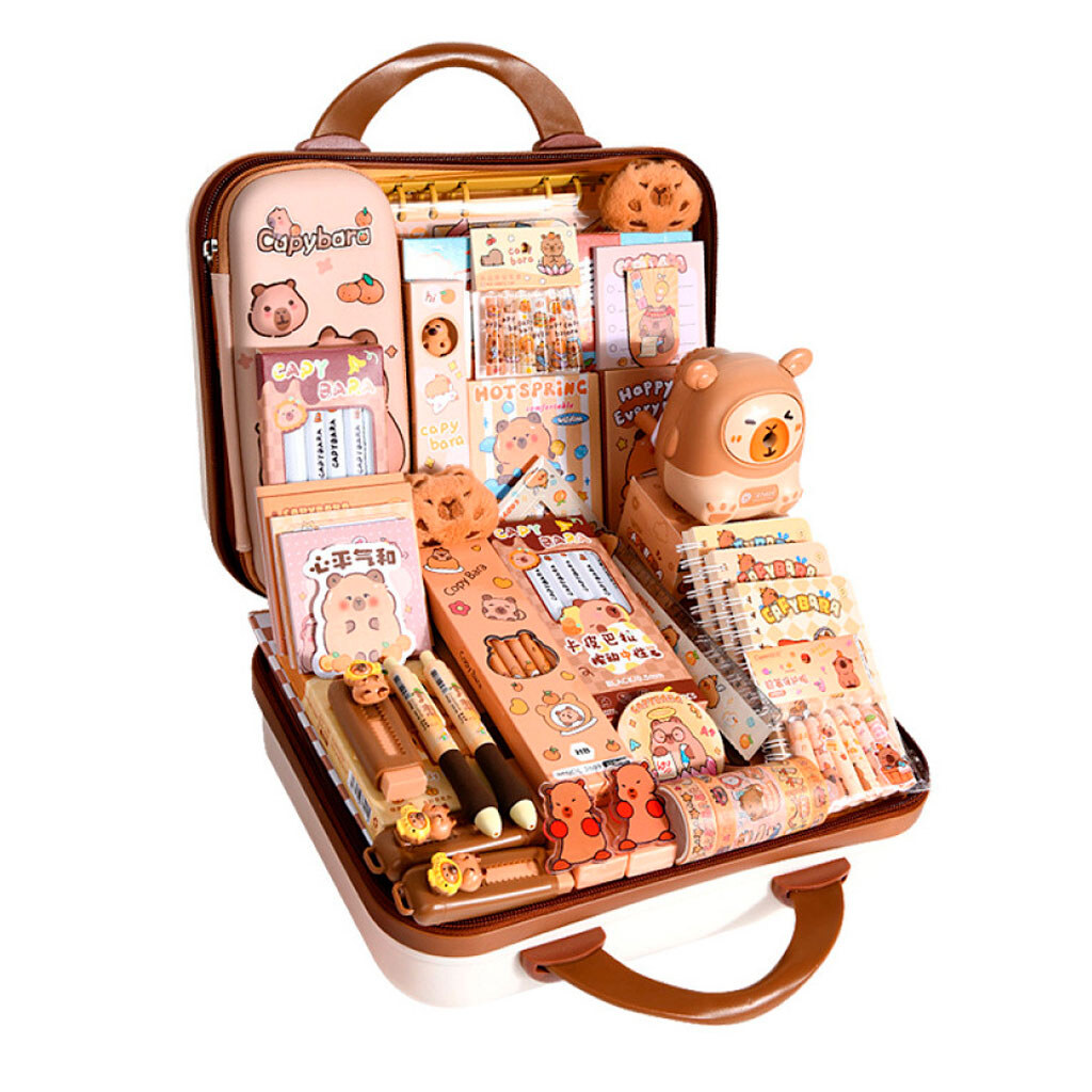 Набор канцелярии Капибара, Бежевый - № 1 Набор канцелярии Капибара, Бежевый - № 1